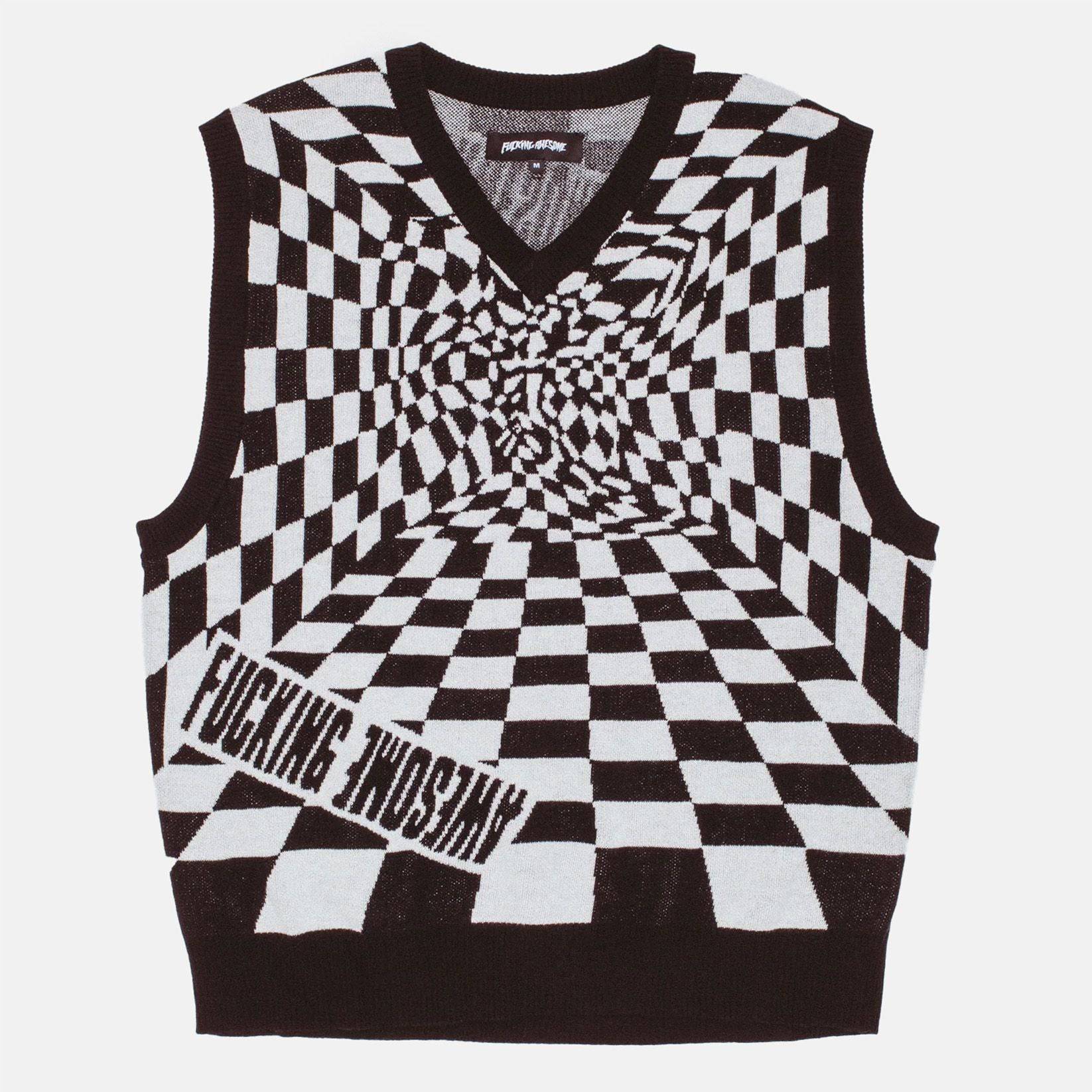 Fucking Awesome Warped Sweater Vest - Black Bild 1