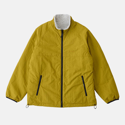 Gramicci Reversible Sherpa Jacke - Natural / Chartreuse Weiß Bild 2
