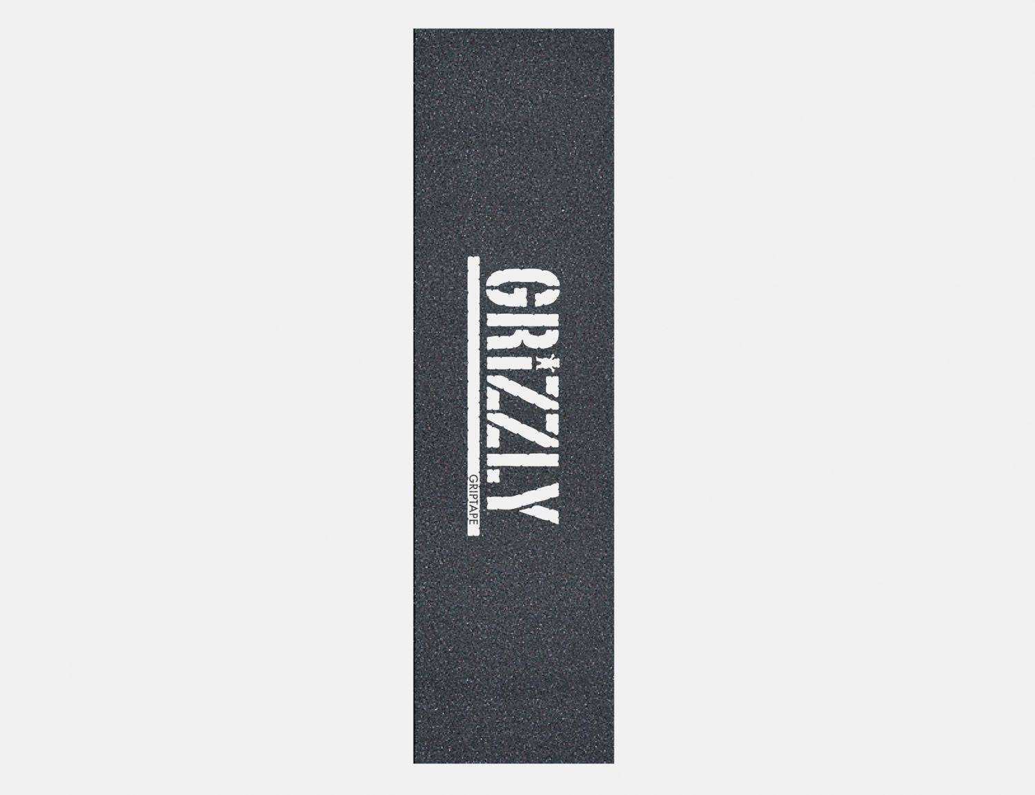 Grizzly Stamp Print Griptape - White Schwarz Bild 1