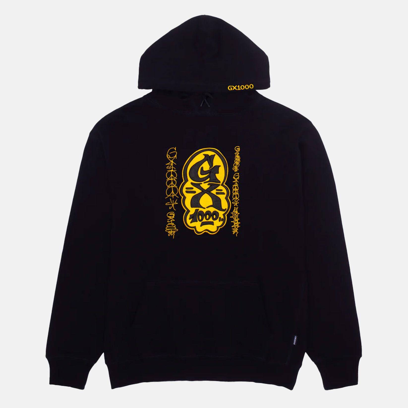 GX1000 Sketch Hoodie - Black - Blowout Skateshop