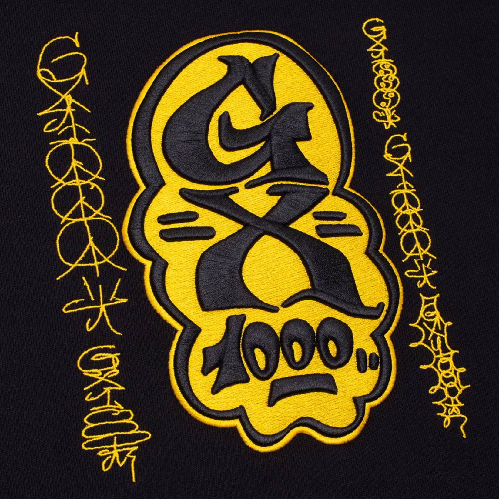 GX1000 Sketch Hoodie - Black - Blowout Skateshop