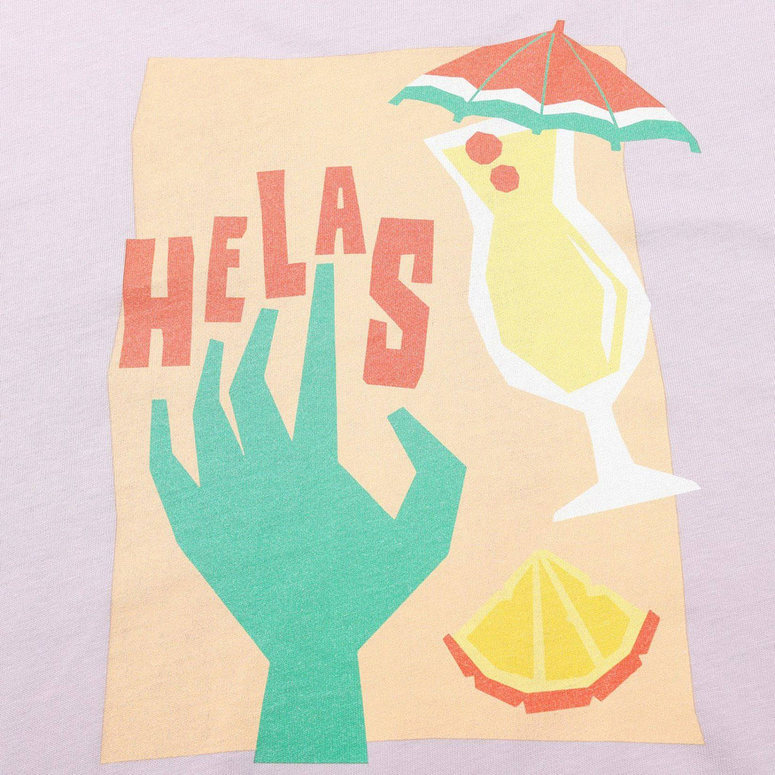 Helas Caps Cocktail T-Shirt - Lilac - Blowout Skateshop