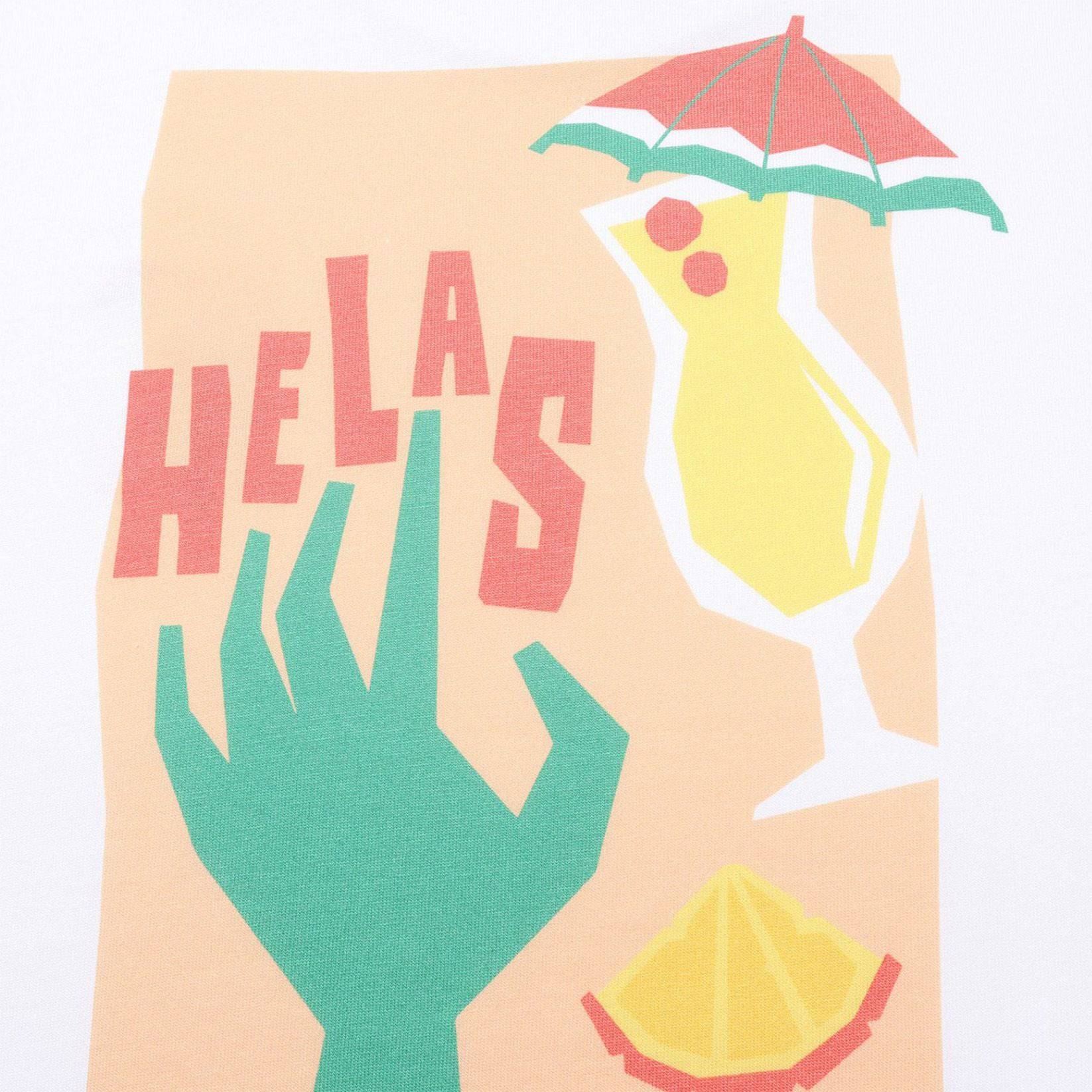 Helas Caps Cocktail T-Shirt - White - Blowout Skateshop