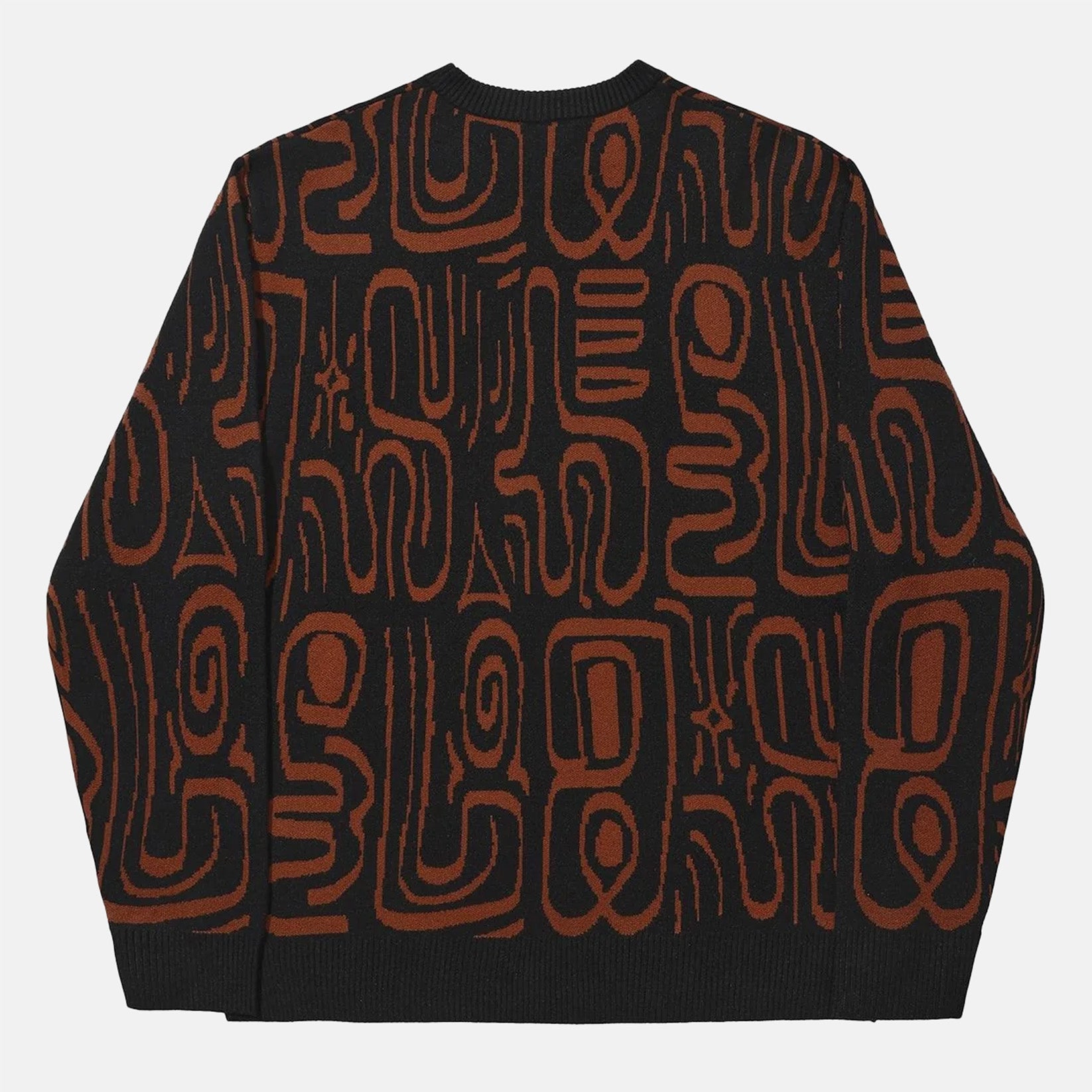 Helas Caps Abstract Crewneck Knit - Black Black Bild 2