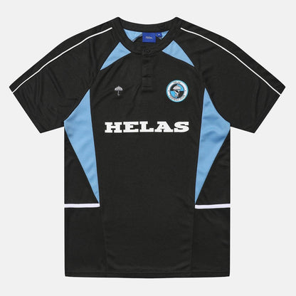 Helas Caps Dolphin Football T-Shirt - Black / Blue Black Bild 1
