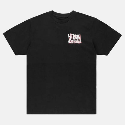 Heroin Curb Killer T-Shirt - Black - Blowout Skateshop