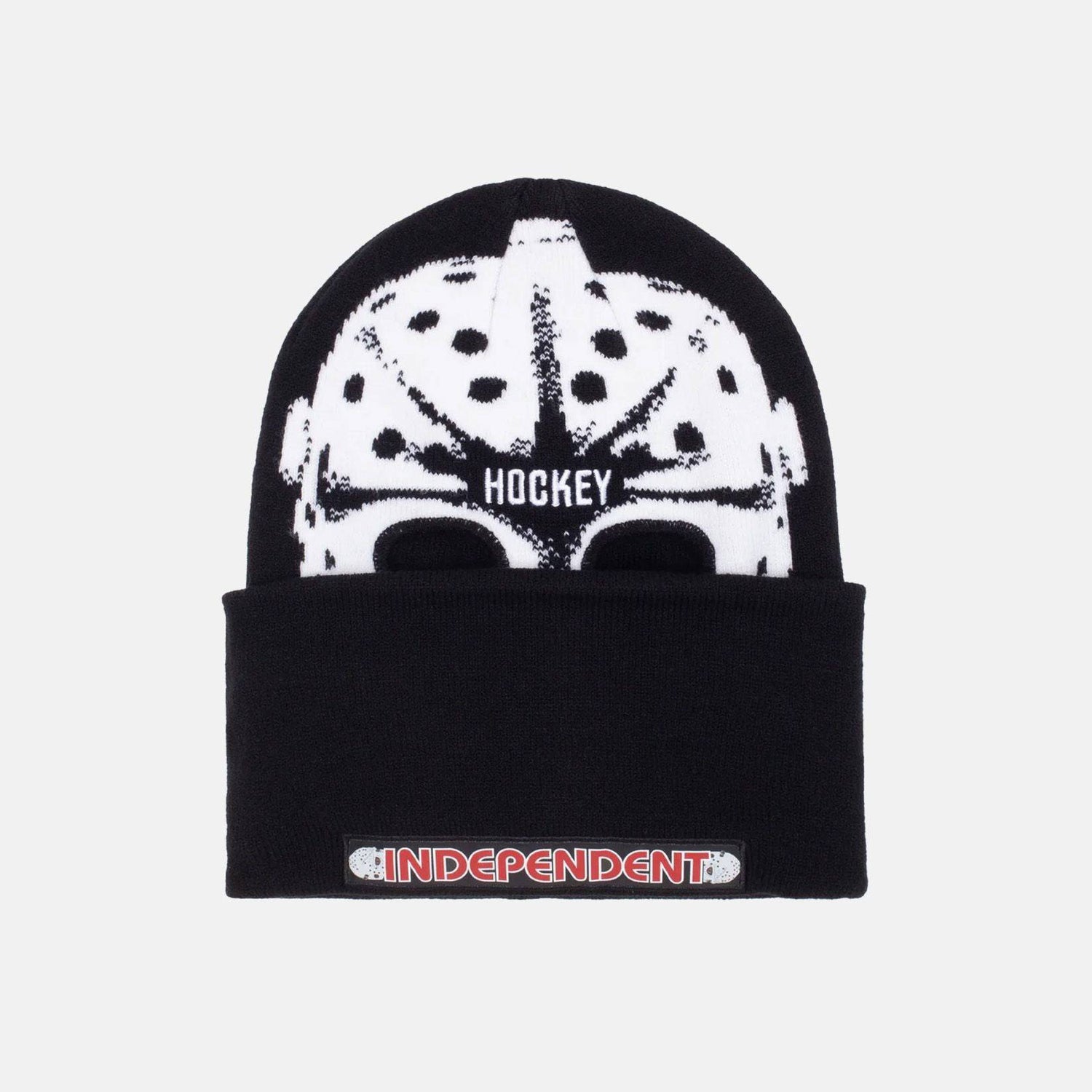 Hockey Skateboards Hockski Mask Beanie - Black / White - Blowout Skateshop