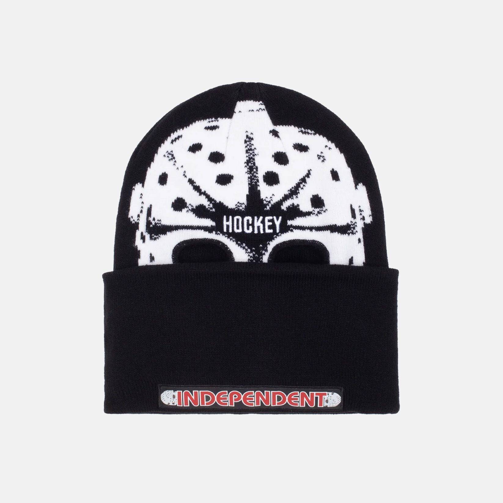 Hockey Skateboards Hockski Mask Beanie - Black / White - Blowout Skateshop