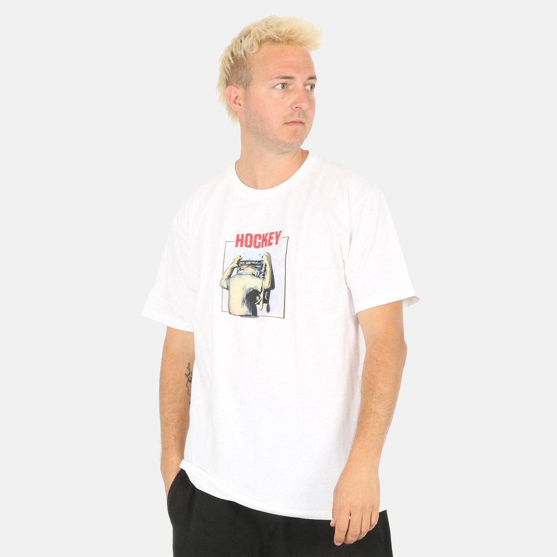Hockey Skateboards Screen Time T-Shirt - White Bild 1