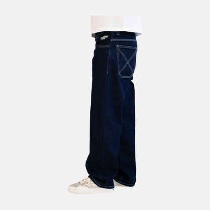 Homeboy X-tra Baggy Monochrom Denim Indigo – Herstelleransicht 8