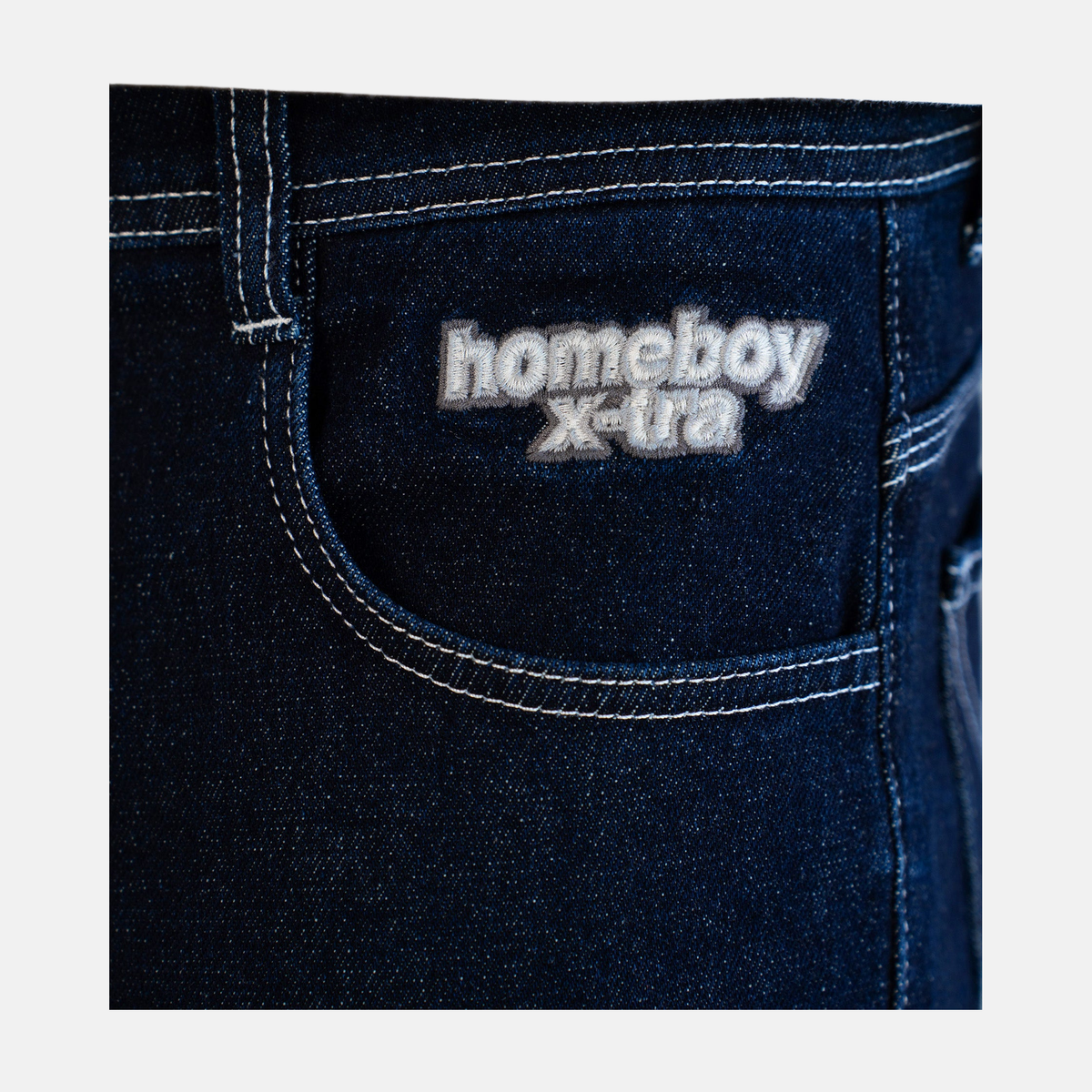 Homeboy X-tra Baggy Monochrom Denim Indigo – Herstelleransicht 9