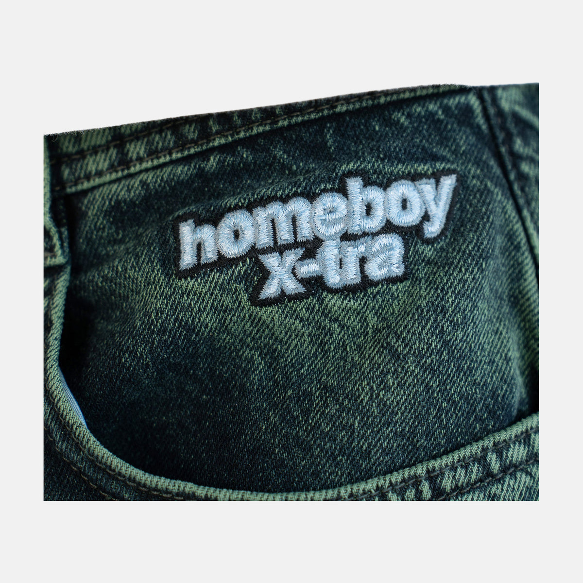 Homeboy X-tra Monster Dye Denim Beast Green – Herstelleransicht 5