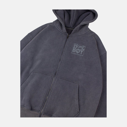 Homeboy Old School Zip-Hoodie - Grey Washed – Herstelleransicht 3