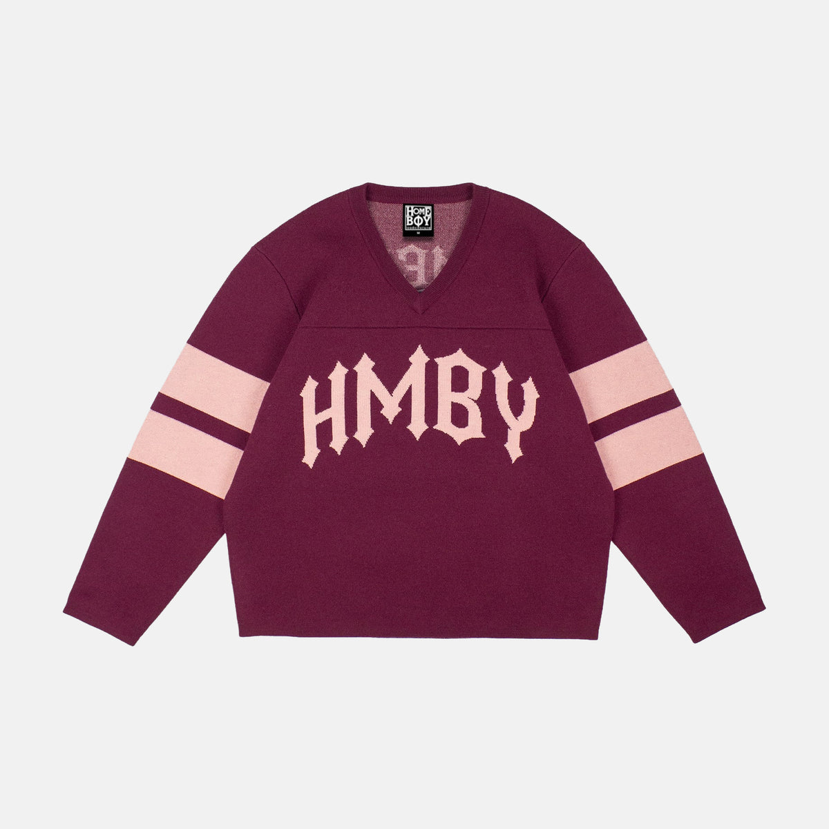 Homeboy TRIC Knit Pullover - Maroon Washed – Herstelleransicht 1