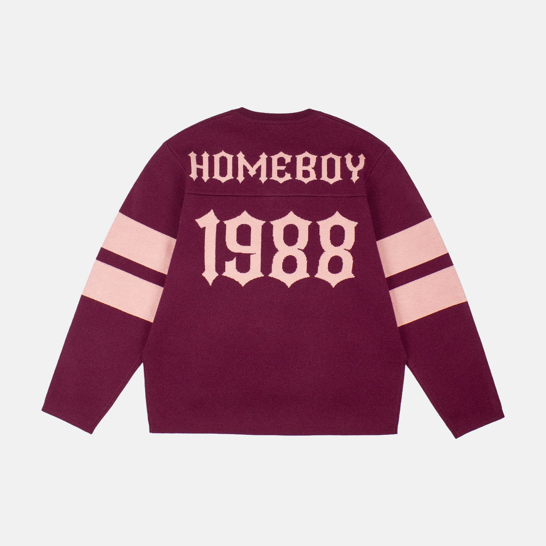 Homeboy TRIC Knit Pullover - Maroon Washed – Herstelleransicht 2
