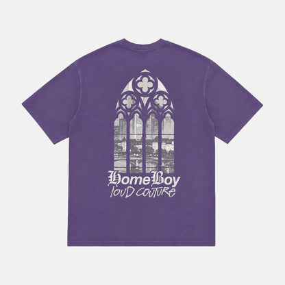 Homeboy Window T-Shirt - Lilac Washed – Herstelleransicht 1
