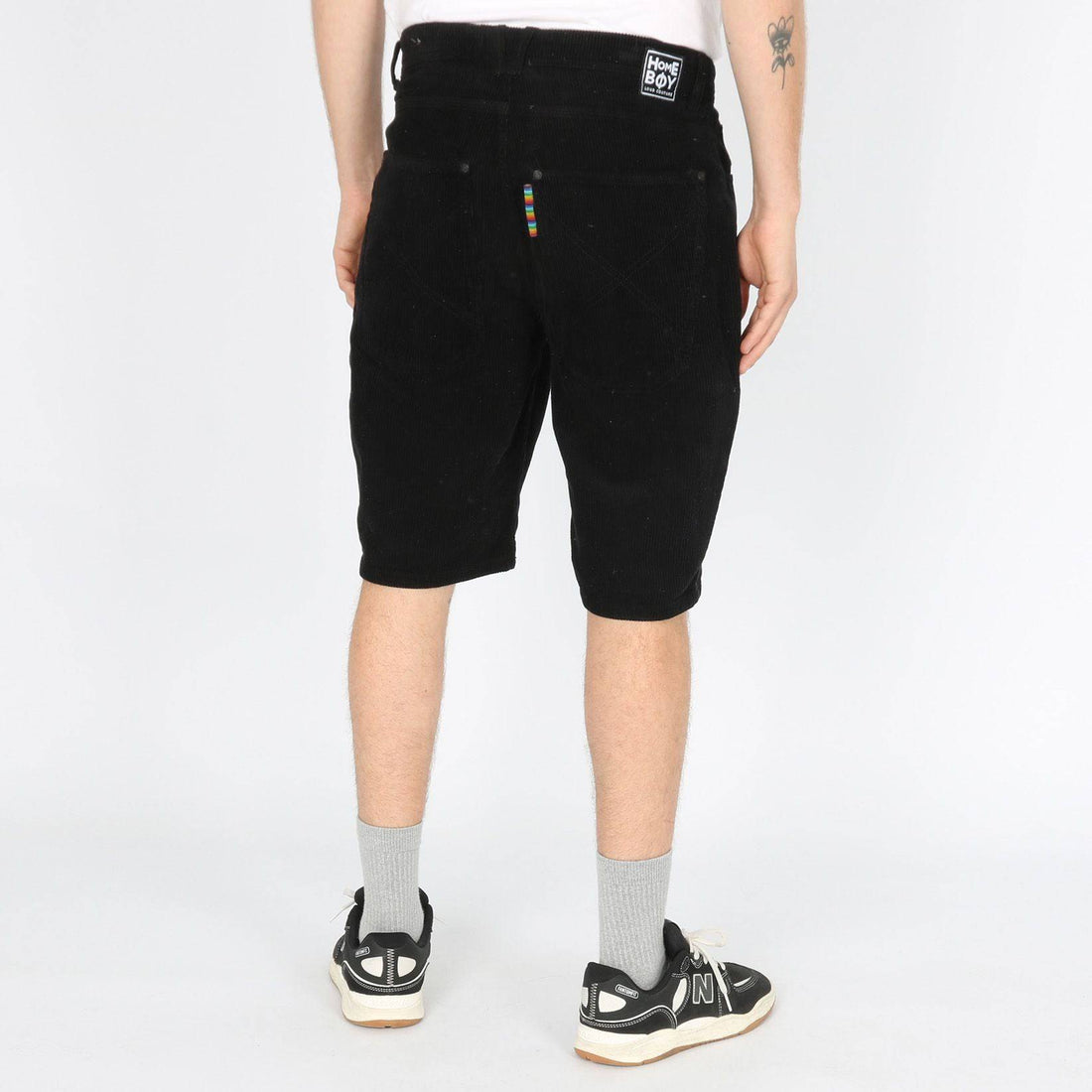 Homeboy x-tra Baggy Cord Short - Black - Blowout Skateshop