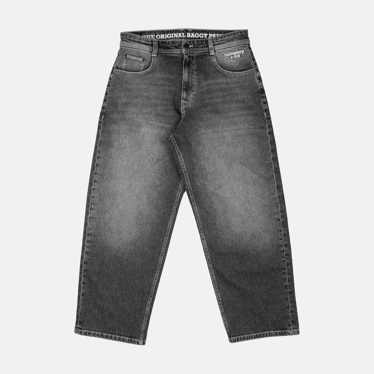 Homeboy X-tra Baggy Outlines Denim Pant - Vintage Black – Herstelleransicht 2