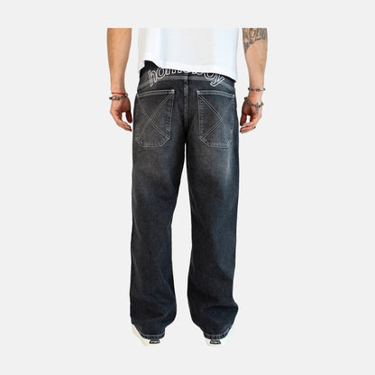 Homeboy X-tra Baggy Outlines Denim Pant - Vintage Black – Herstelleransicht 5