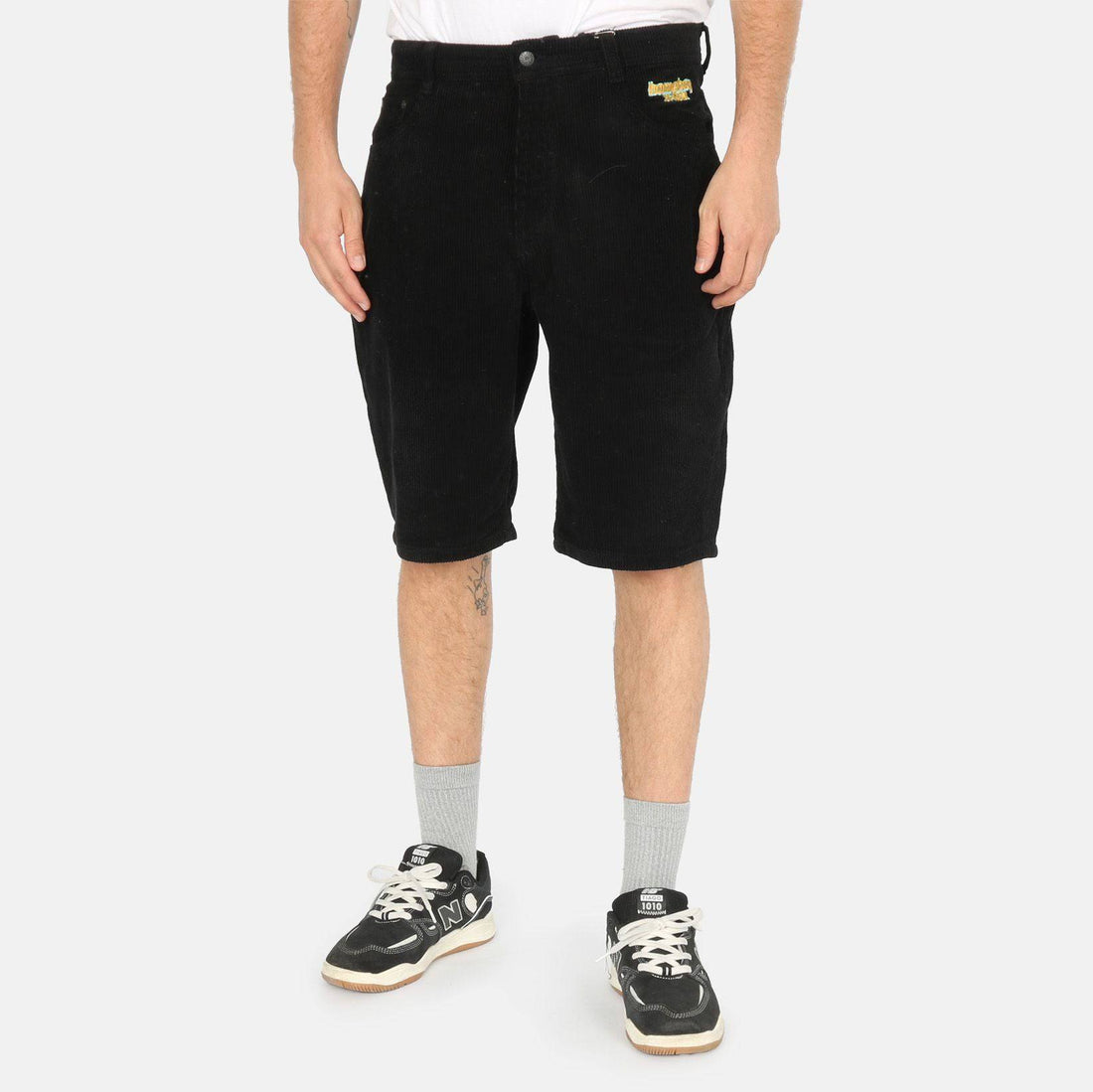 Homeboy Baggy Cord Short - Black Bild 1