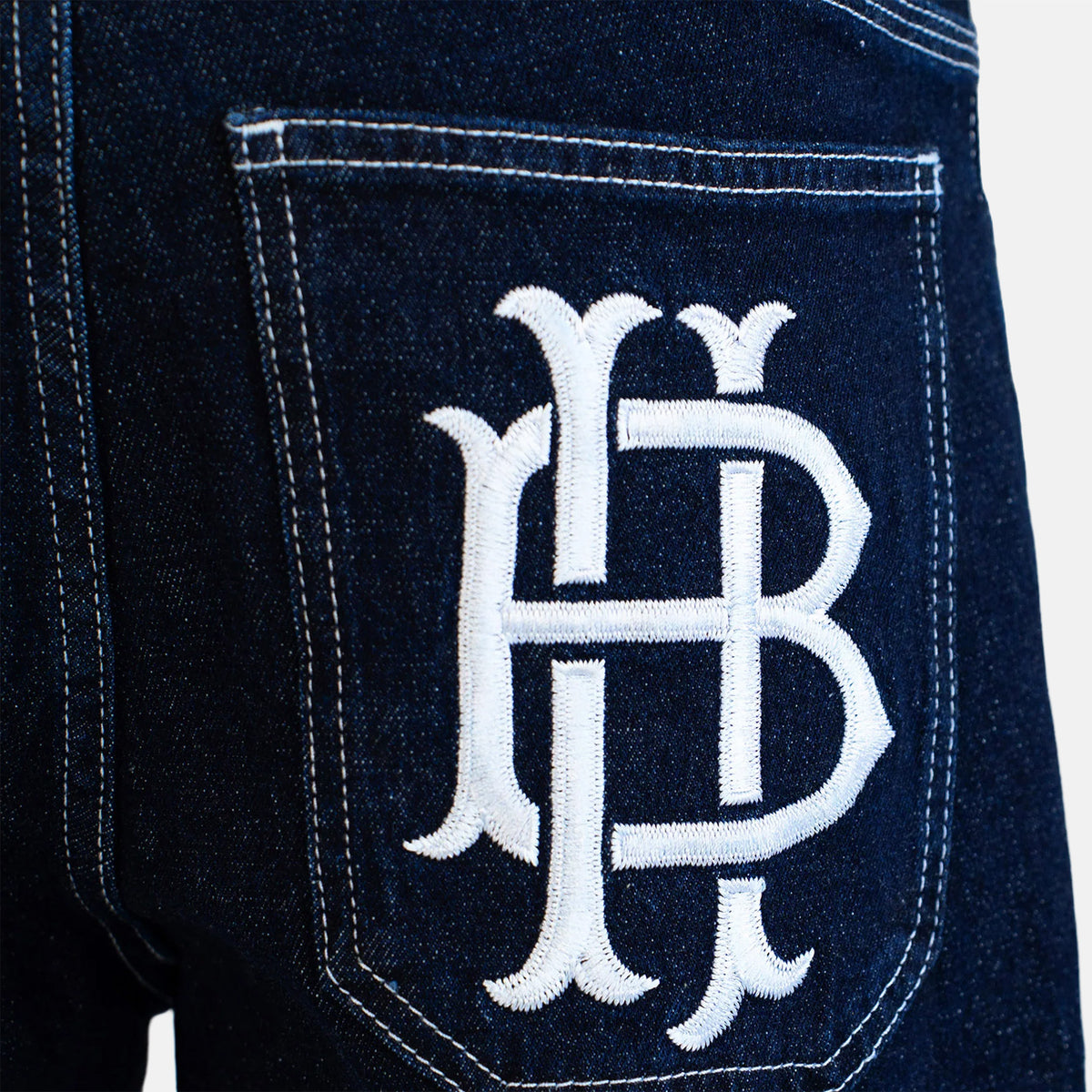 Homeboy X-tra Baggy Monochrom Denim Pant - Indigo Blau Bild 3