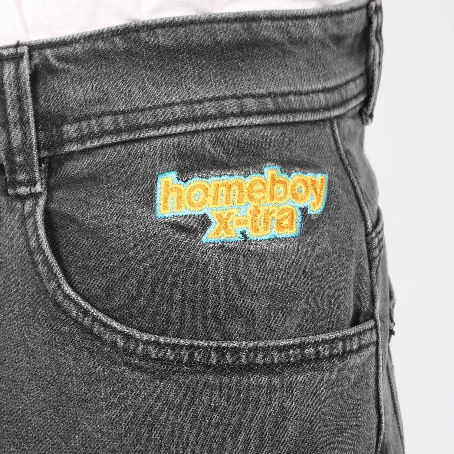Homeboy x-tra Monster Shorts - Washed Grey Bild 3