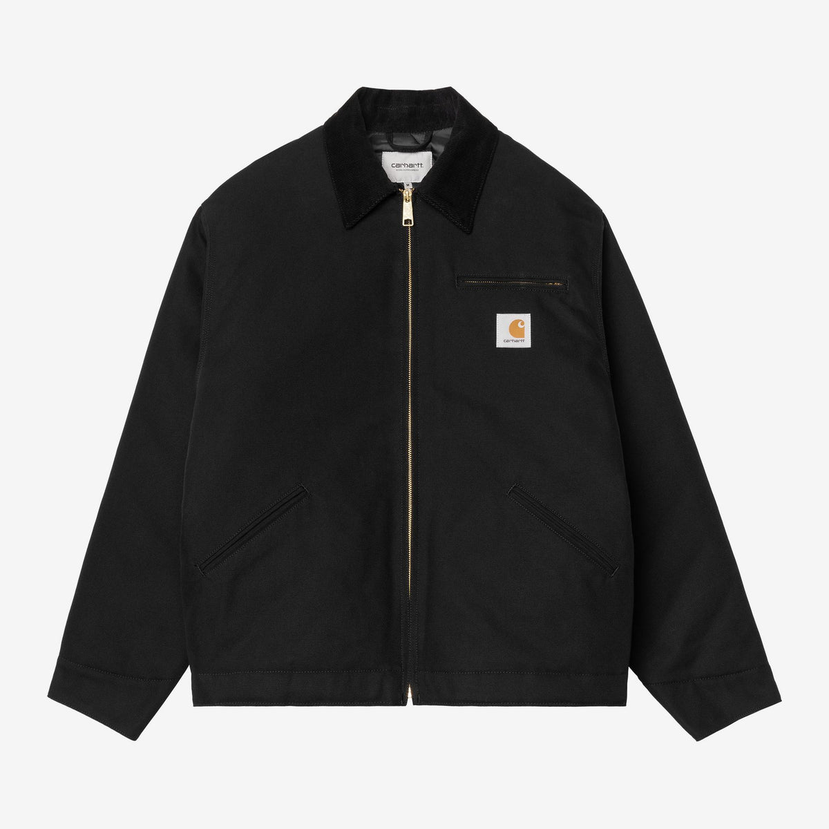 Carhartt WIP OG Detroit Jacket - Black / Black, Vorderansicht