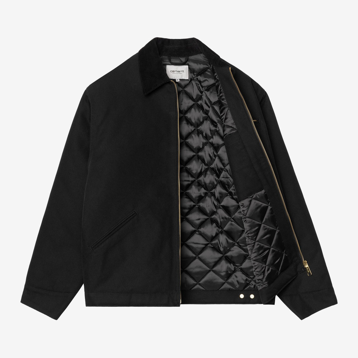 Carhartt WIP OG Detroit Jacket - Black / Black, Detailansicht