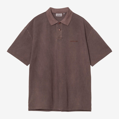 Carhartt WIP S/S Wayne Polo - Palisander, Vorderansicht