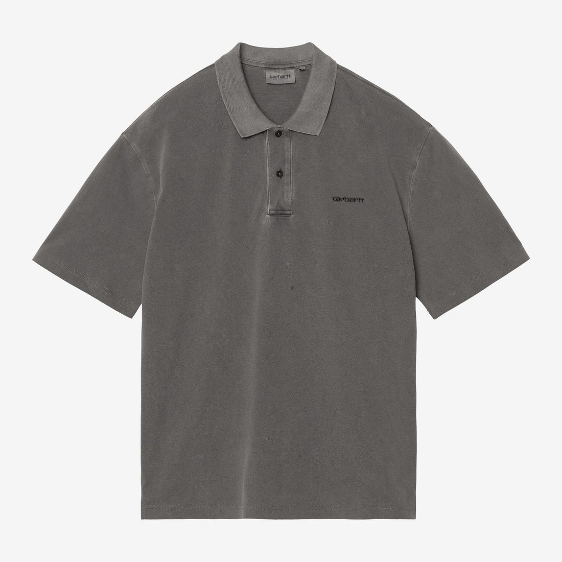 Carhartt WIP S/S Wayne Polo - Black, Vorderansicht