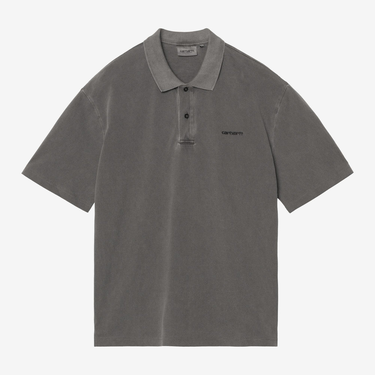 Carhartt WIP S/S Wayne Polo - Black, Vorderansicht