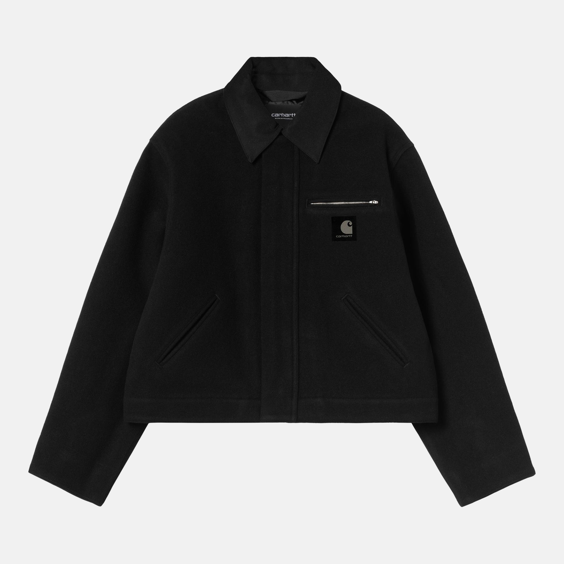 Carhartt WIP W´ Atoka Detroit Jacket - Black / Black – Vorderansicht