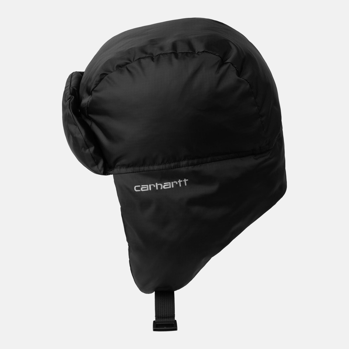 Carhartt WIP Ardon Ear Guard Cap - Black / Shady Grey – Seitenansicht