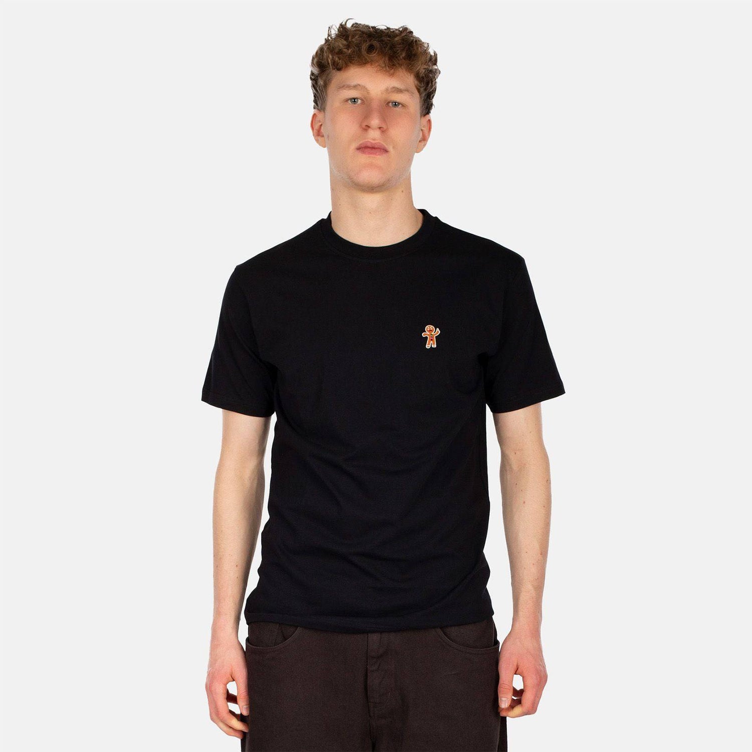 Iriedaily Cookieman Emblem T-Shirt - Black - Blowout Skateshop