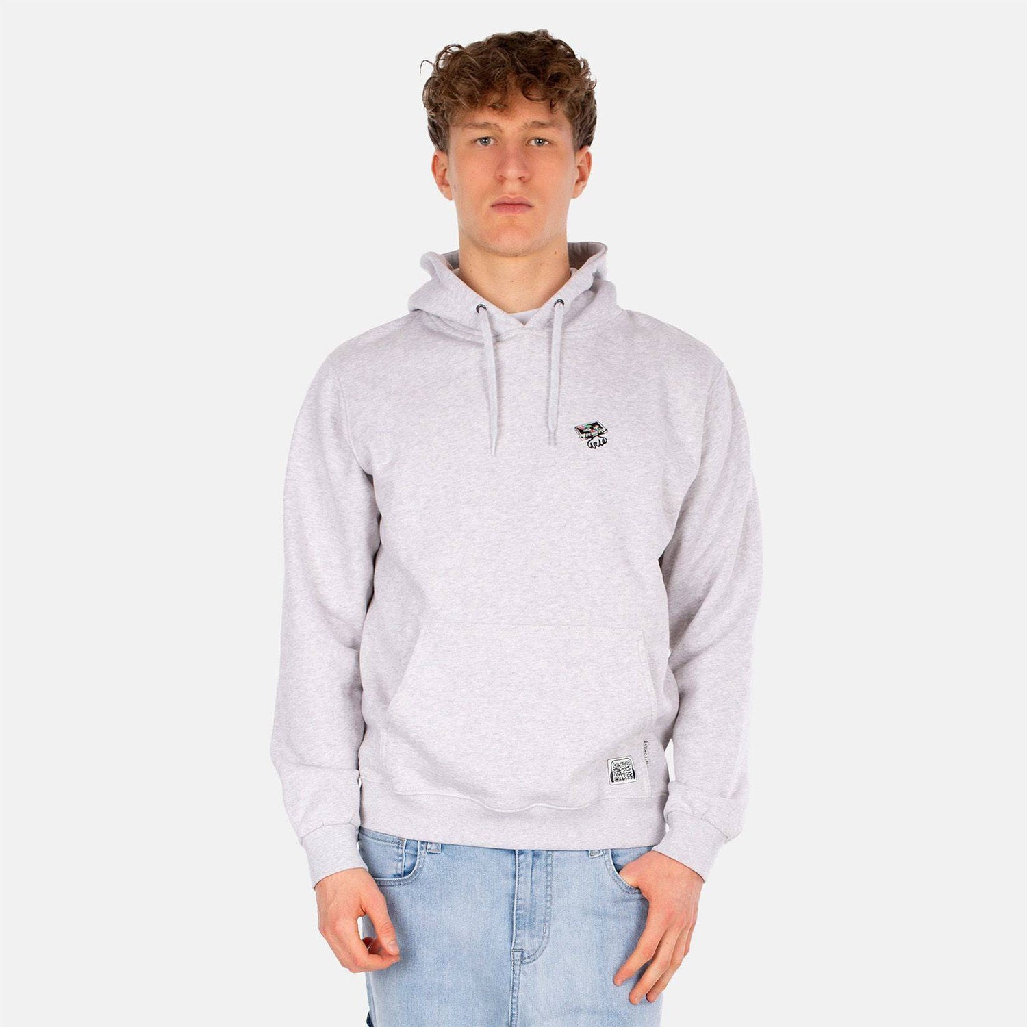 Iriedaily Irietape Hoodie - Ash Heather - Blowout Skateshop