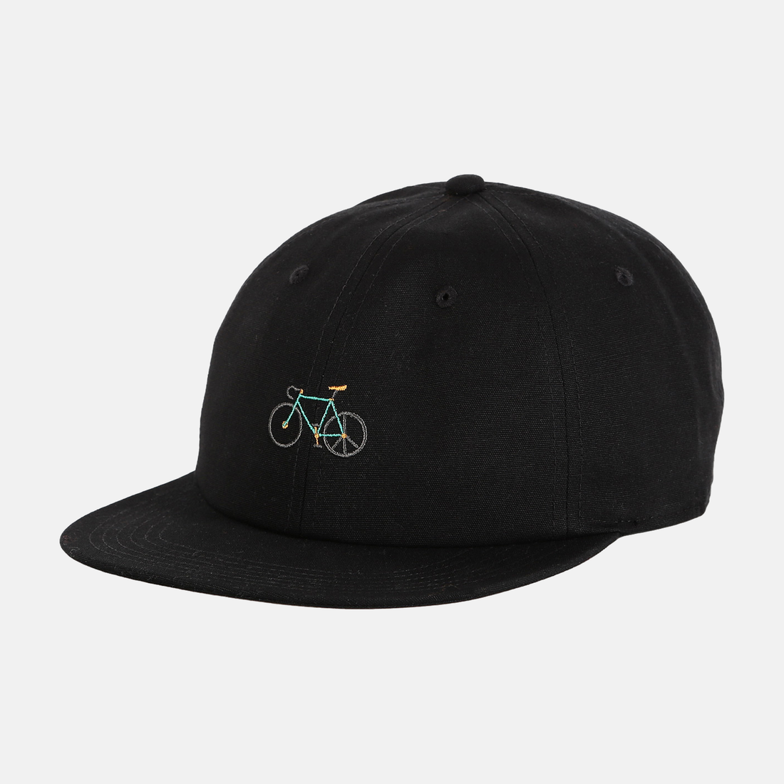 Iriedaily Peaceride Cap Black mit Fahrrad-Stickerei