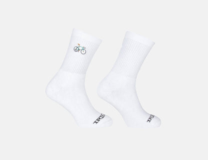 Iriedaily Peaceride Sock - White - Blowout Skateshop