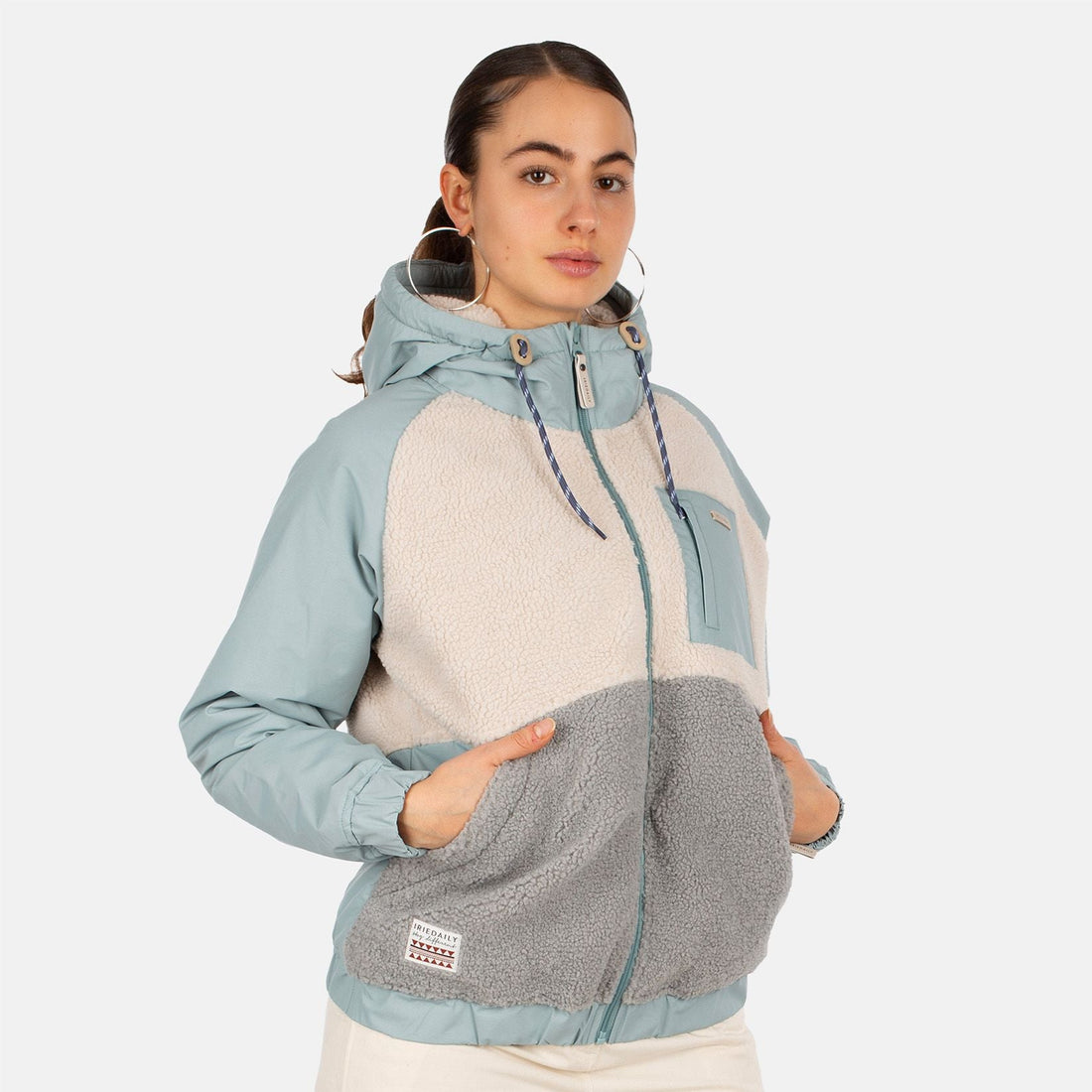 Iriedaily Arctikmix Fleece Jacke - Slate Mehrfarbig Bild 1
