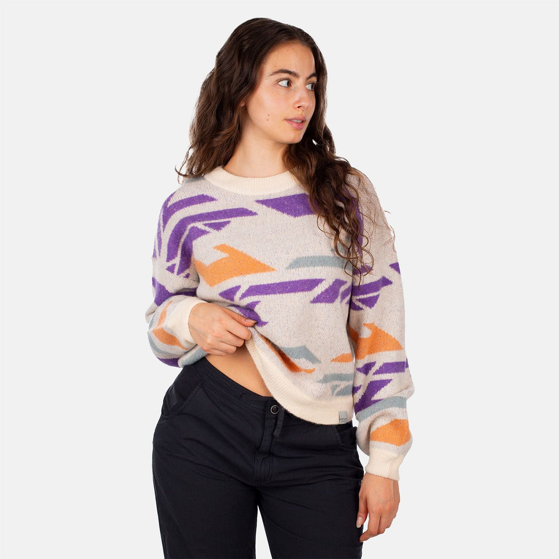 Iriedaily Boxy Fluff Sweater - Chalk Mehrfarbig Bild 1