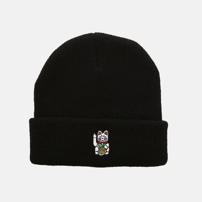 Iriedaily Bye Bye Cat Beanie - Black Schwarz Bild 1
