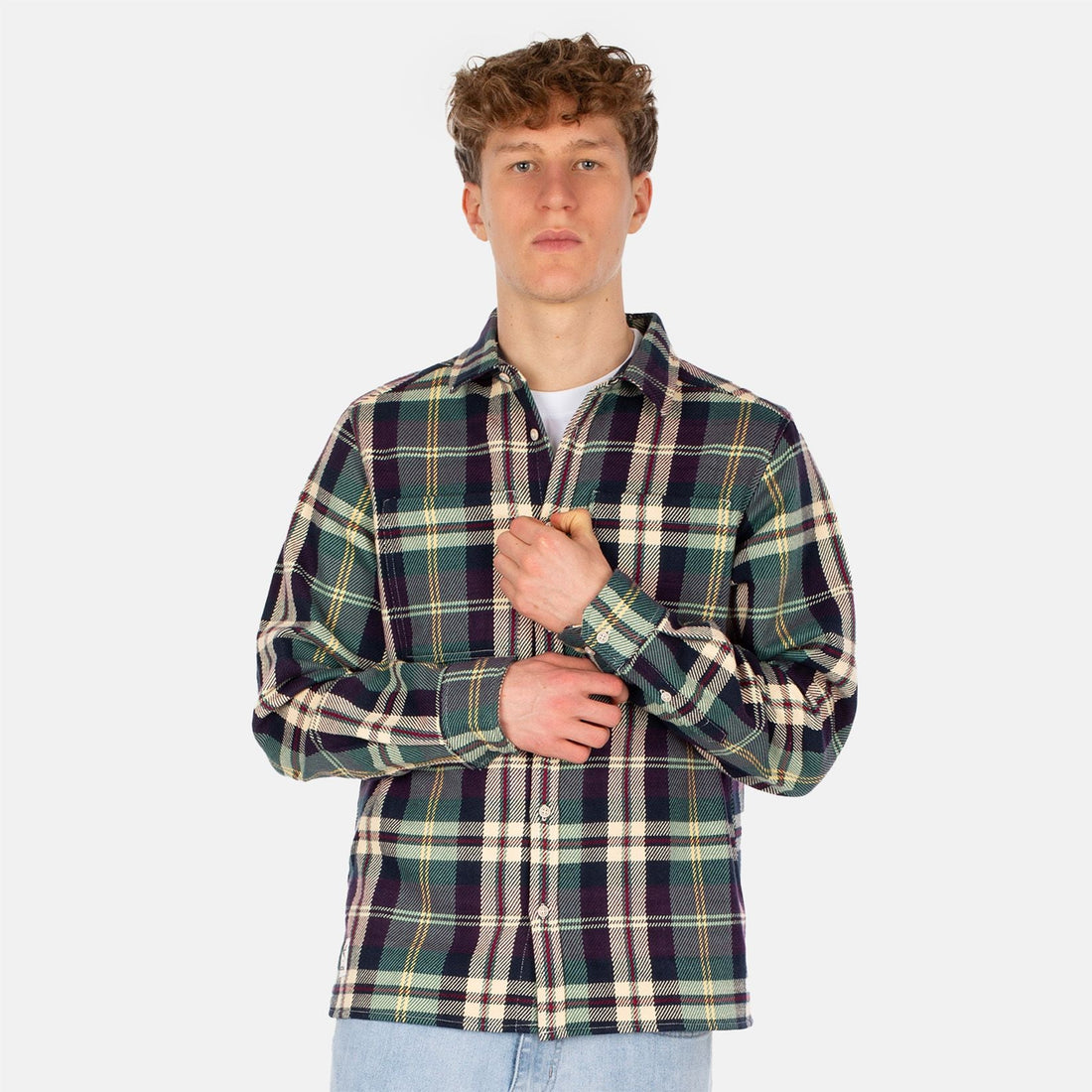 Iriedaily Chillax Lumber Hemd - Navy / Wine Mehrfarbig Bild 1