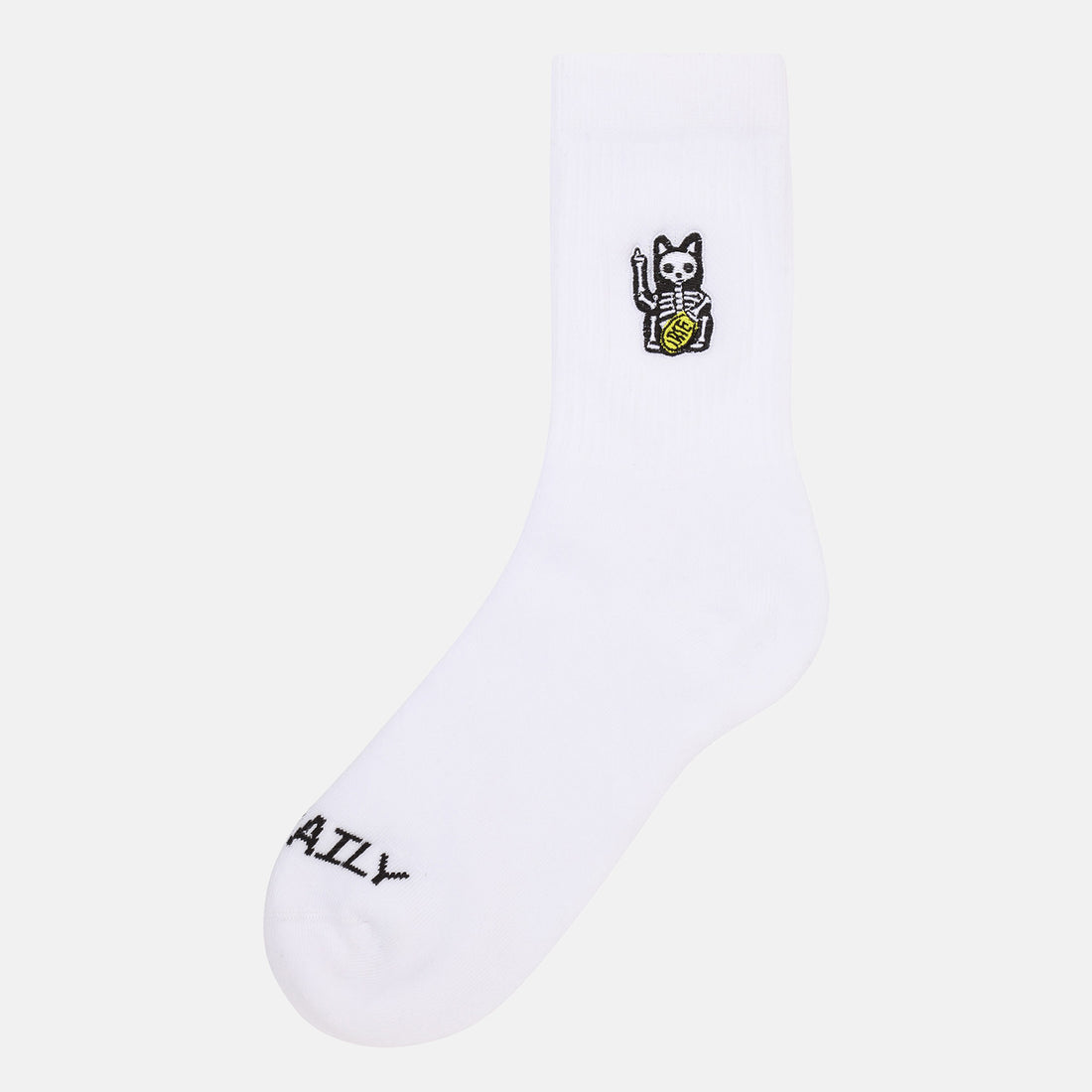 Iriedaily Hallow Cat Socke - White Weiß Bild 1
