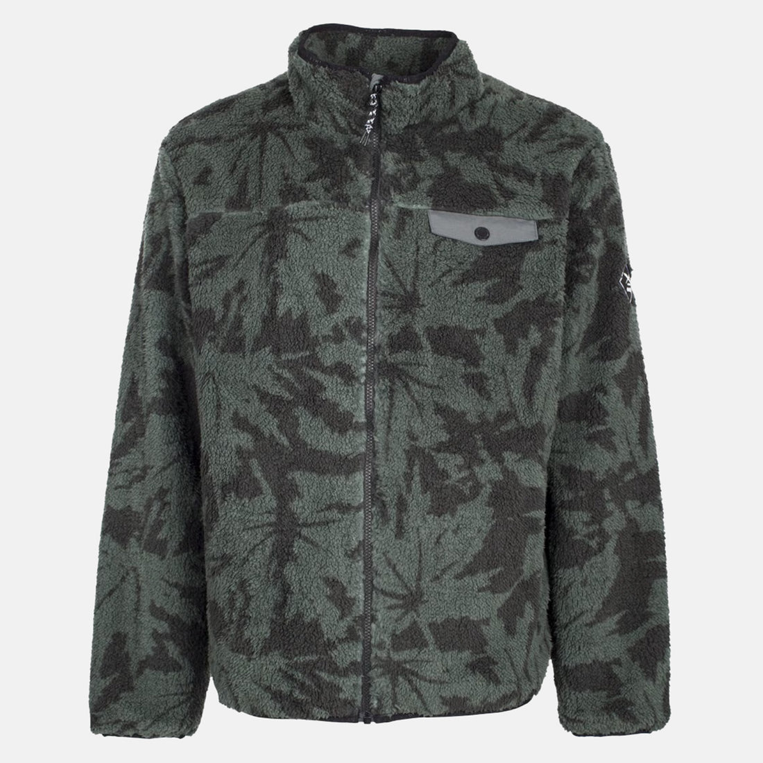 Iriedaily Insaneia Fleece Jacke - Dark Jungle Grün Bild 1