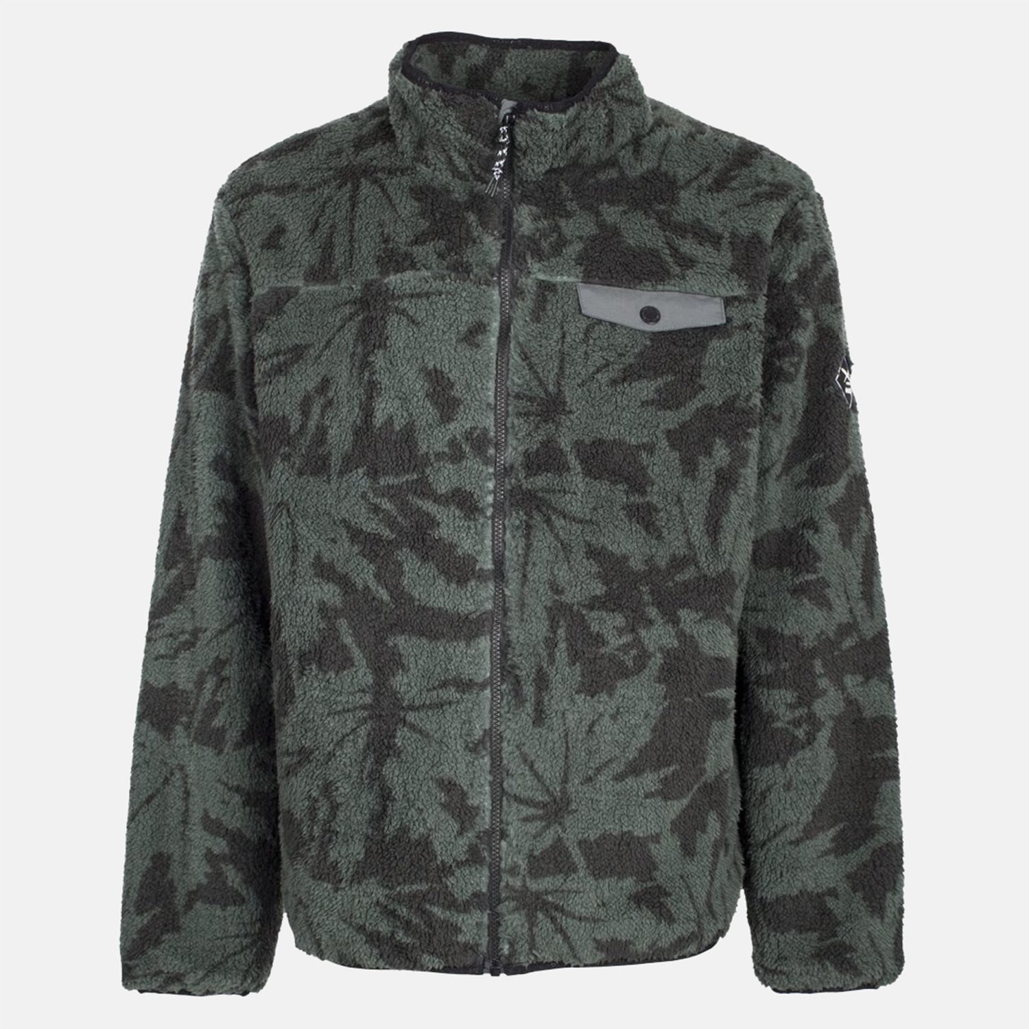 Iriedaily Insaneia Fleece Jacke - Dark Jungle Grün Bild 1