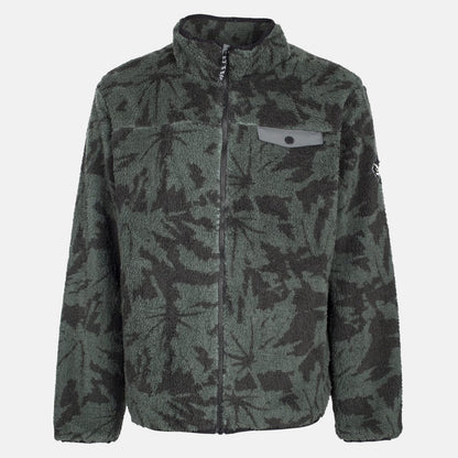Iriedaily Insaneia Fleece Jacke - Dark Jungle Grün Bild 1