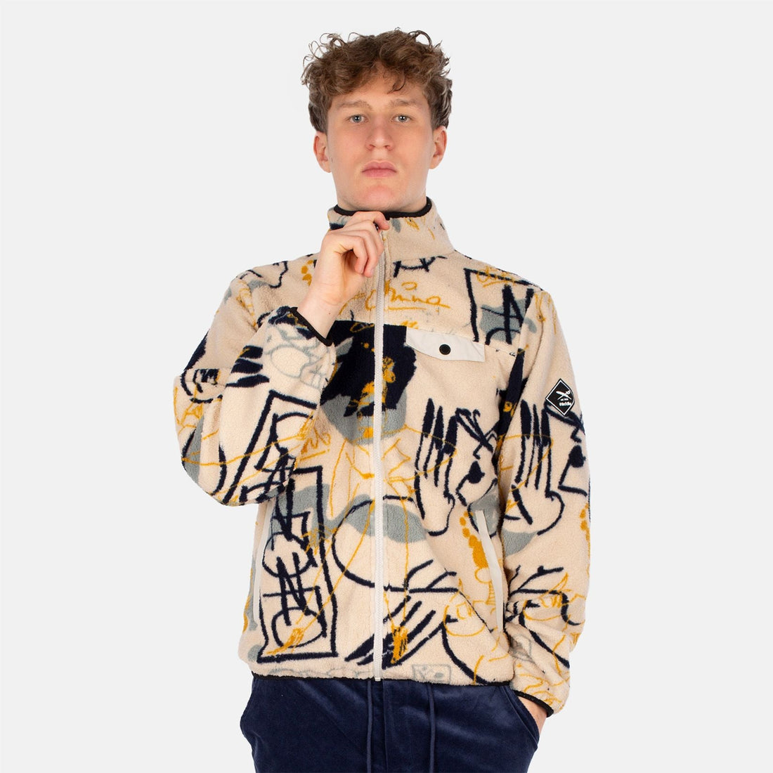 Iriedaily Insaneia Fleece Jacke - Ecru Beige Bild 1