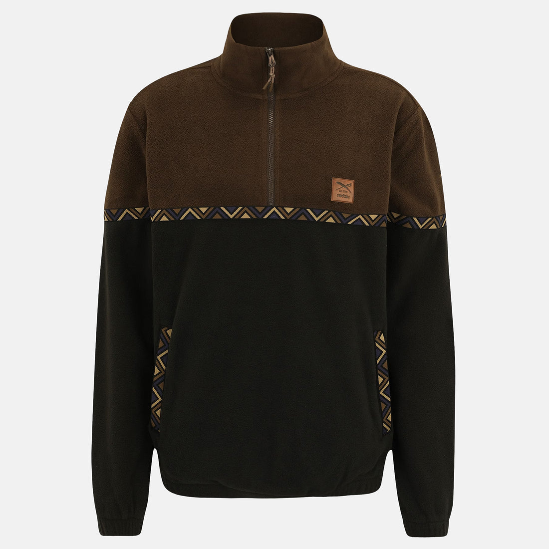 Iriedaily Monte Noe Troyer Fleece - Dark Coffee Braun Bild 1