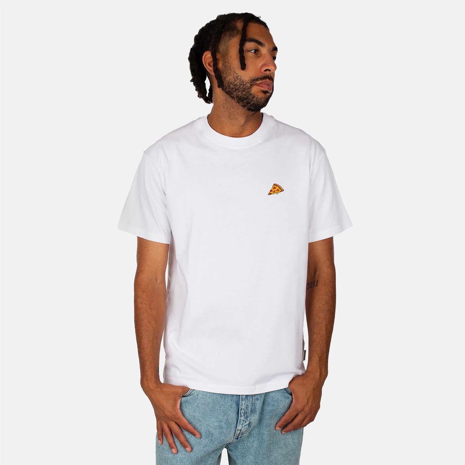 Iriedaily Pizza Slice T-Shirt - White Bild 1