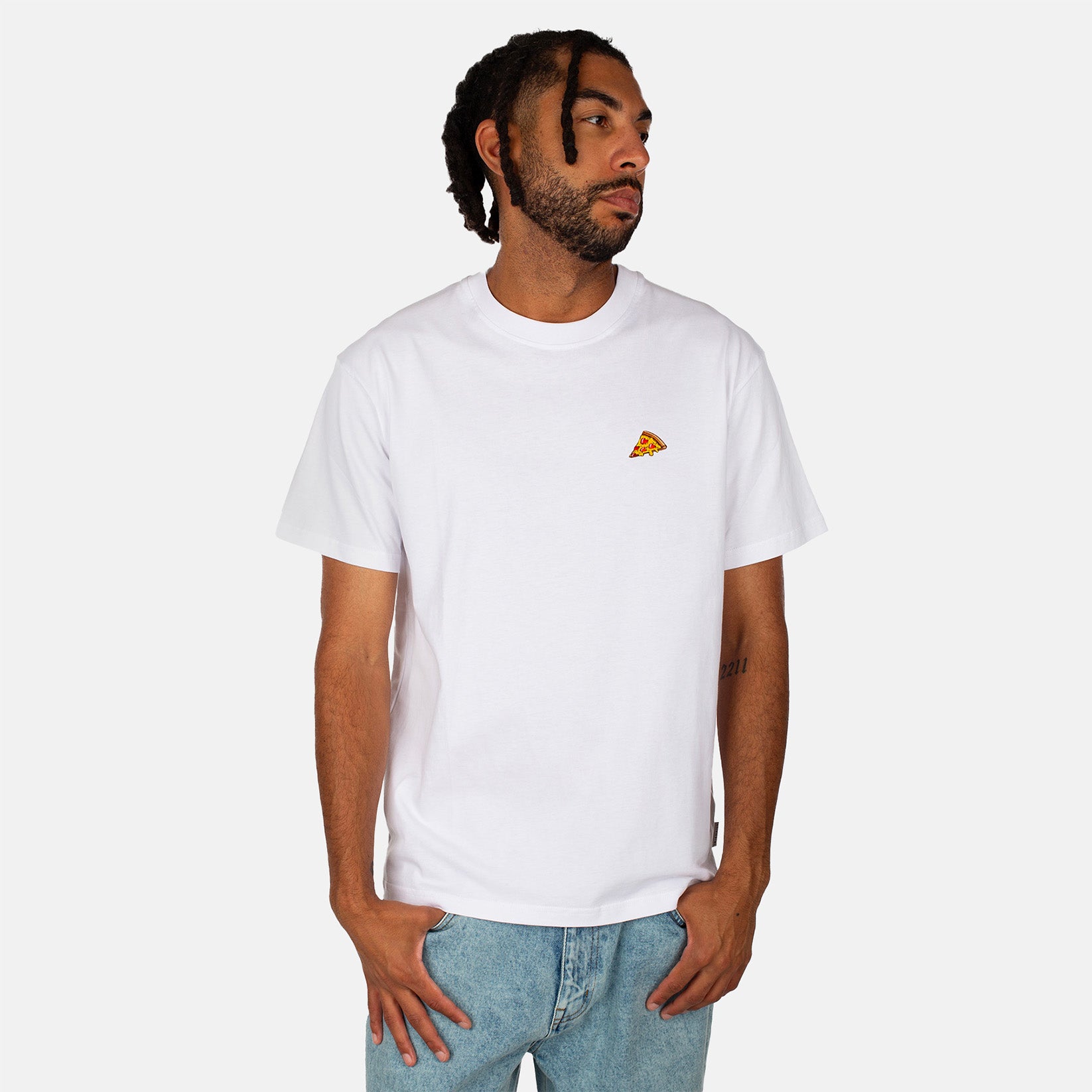Iriedaily Pizza Slice T-Shirt - White Bild 1