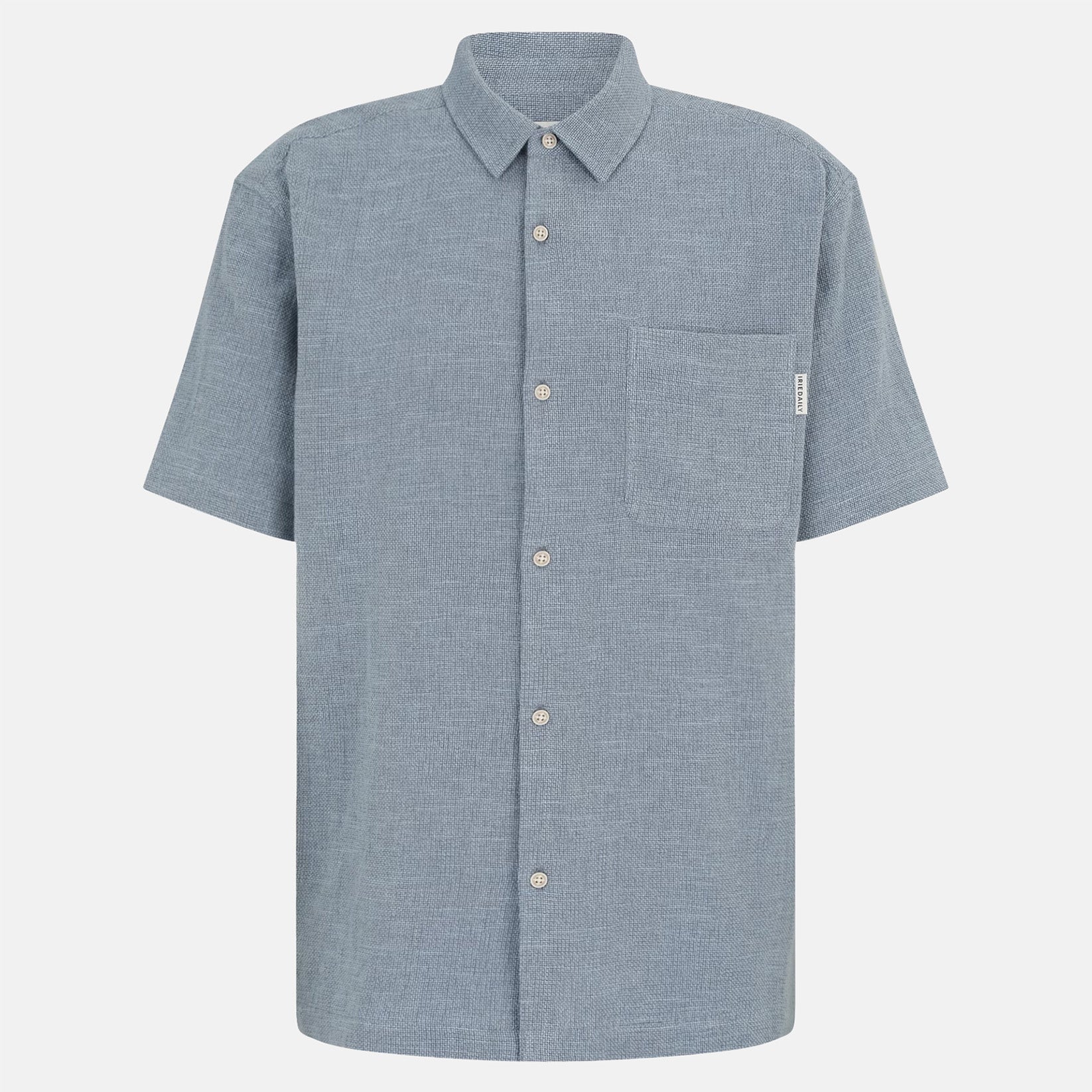 Iriedaily Sammy Summer Shirt - Grey Blue Blau Bild 1
